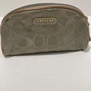 Coach Beige Cosmetic Bag